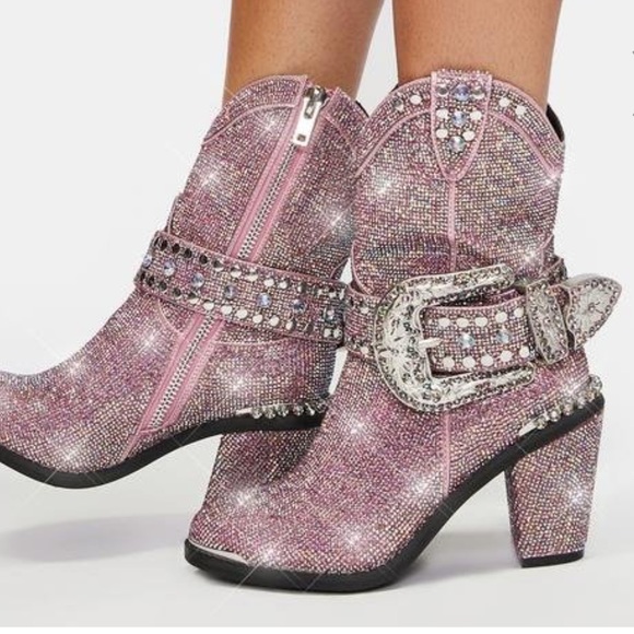 Sheriff Shine Western Cowboy Boots 